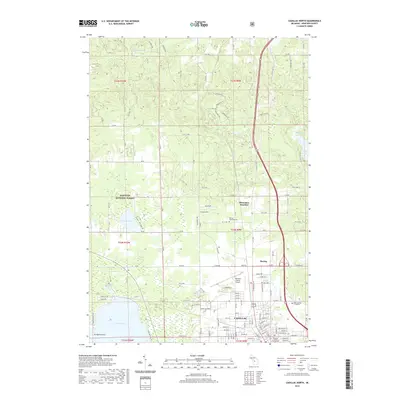 2019 Map of Cadillac North, 2019 Print