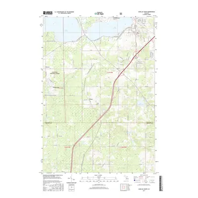 2017 Map of Cadillac South, 2017 Print
