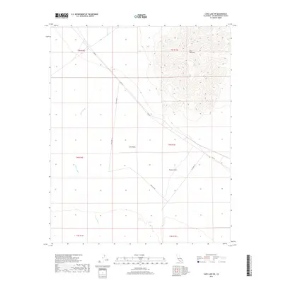 2018 Map of Cadiz Lake NW, 2018 Print