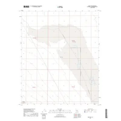 2018 Map of Cadiz Lake, 2018 Print