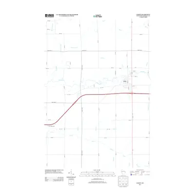 2013 Map of Cadott, 2013 Print
