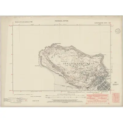 1938 Map of Caernarvonshire I.SE, 1948 Print