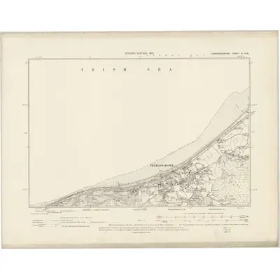 1899 Map of Caernarvonshire IV.SW, 1901 Print