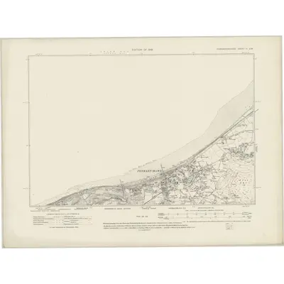 1911 Map of Caernarvonshire IV.SW, 1919 Print