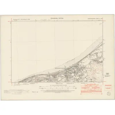1948 Map of Caernarvonshire IV.SW, 1953 Print