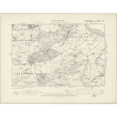 1898 Map of Caernarvonshire V.NW, 1901 Print