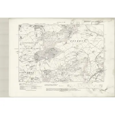 1911 Map of Caernarvonshire V.NW, 1931 Print