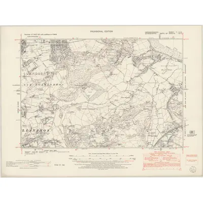 1948 Map of Caernarvonshire V.NW, 1953 Print