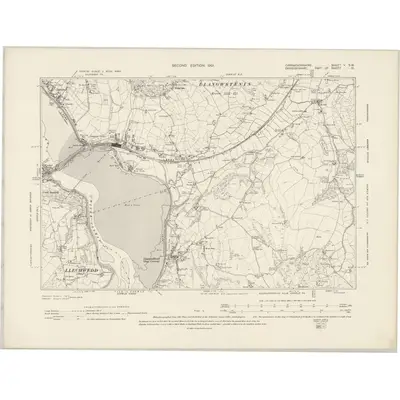 1898 Map of Caernarvonshire V.SW, 1901 Print