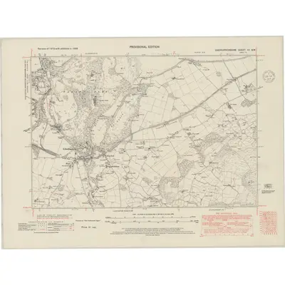 1938 Map of Caernarvonshire VII.SW, 1948 Print