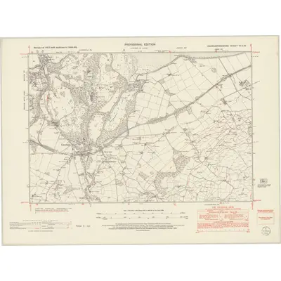 1948 Map of Caernarvonshire VII.SW, 1953 Print