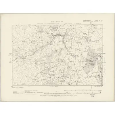1899 Map of Caernarvonshire VIII.SE, 1901 Print