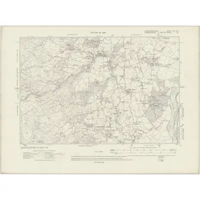 1911 Map of Caernarvonshire VIII.SE, 1919 Print