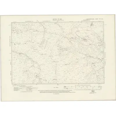 1912 Map of Caernarvonshire VIII.SW, 1920 Print