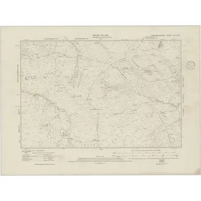 1912 Map of Caernarvonshire VIII.SW, 1948 Print