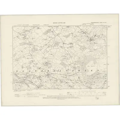 1899 Map of Caernarvonshire XI.SE, 1901 Print