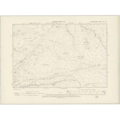 1899 Map of Caernarvonshire XII.NE, 1901 Print