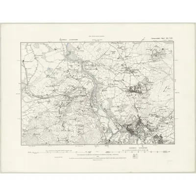 1887 Map of Caernarvonshire XII.NW, 1888 Print
