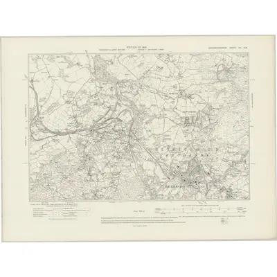 1912 Map of Caernarvonshire XII.NW, 1919 Print
