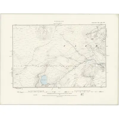 1887 Map of Caernarvonshire XIII.NW, 1888 Print