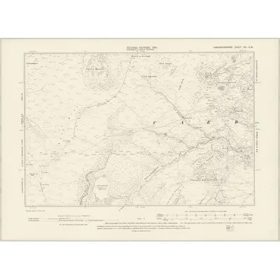 1899 Map of Caernarvonshire XIII.NW, 1901 Print