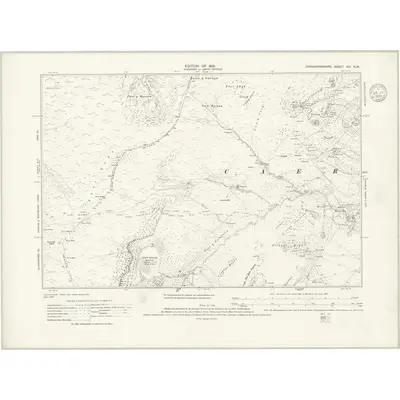 1912 Map of Caernarvonshire XIII.NW, 1939 Print