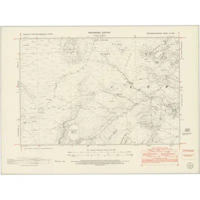 1948 Map of Caernarvonshire XIII.NW, 1953 Print