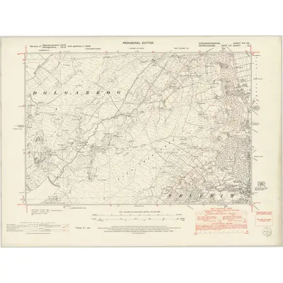 1948 Map of Caernarvonshire XIII.SE, 1953 Print