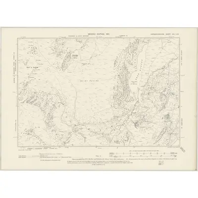 1899 Map of Caernarvonshire XIII.SW, 1901 Print
