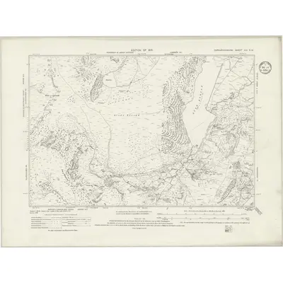 1912 Map of Caernarvonshire XIII.SW, 1934 Print