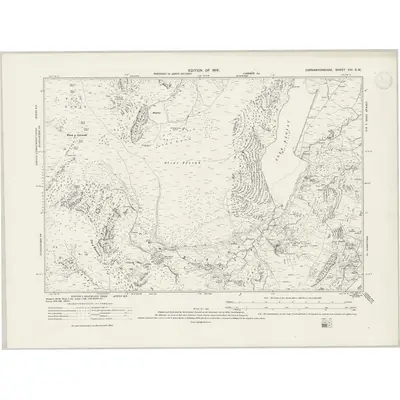 1912 Map of Caernarvonshire XIII.SW, 1947 Print