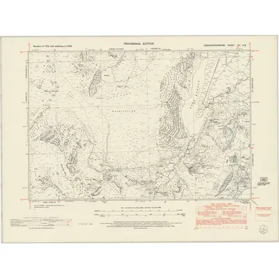 1948 Map of Caernarvonshire XIII.SW, 1953 Print
