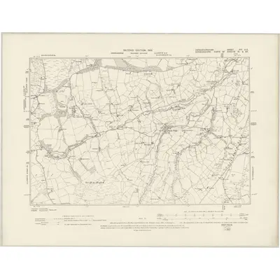 1899 Map of Caernarvonshire XIV.SE, 1901 Print