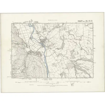 1875 Map of Caernarvonshire XIX.NW, 1889 Print