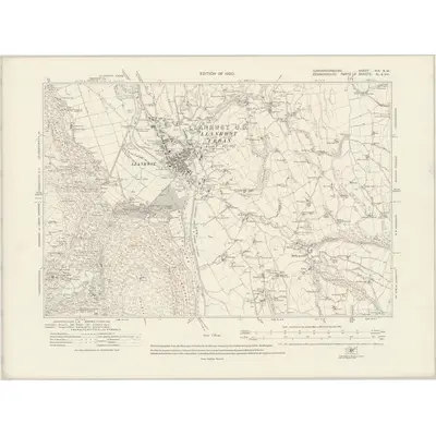 1911 Map of Caernarvonshire XIX.NW, 1920 Print