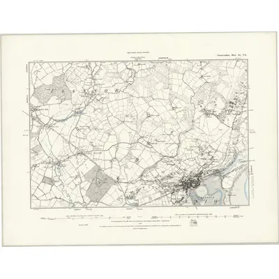 1888 Map of Caernarvonshire XL.NE