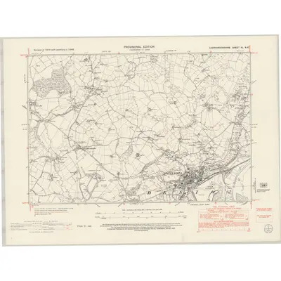1948 Map of Caernarvonshire XL.NE, 1953 Print