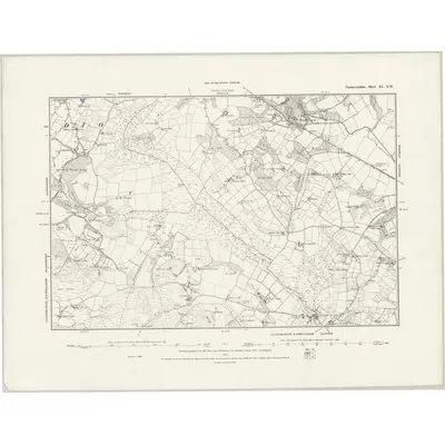1888 Map of Caernarvonshire XL.NW