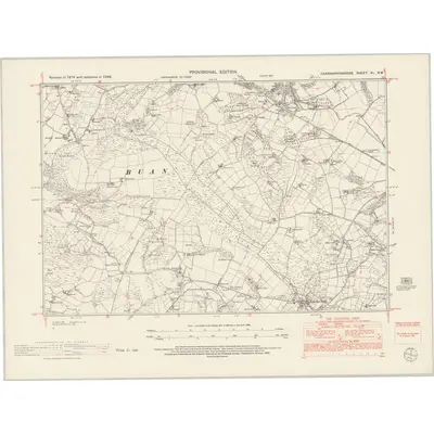 1949 Map of Caernarvonshire XL.NW, 1953 Print