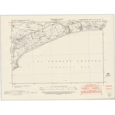 1948 Map of Caernarvonshire XL.SE & XLI.SW, 1953 Print