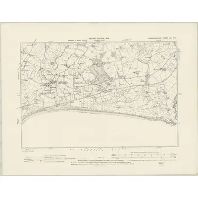 1899 Map of Caernarvonshire XLI.NW, 1901 Print
