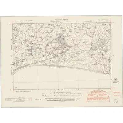 1948 Map of Caernarvonshire XLI.NW, 1953 Print
