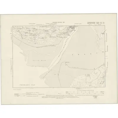 1899 Map of Caernarvonshire XLII.NE, 1901 Print