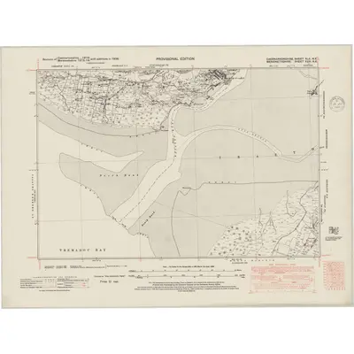 1938 Map of Caernarvonshire XLII.NE, 1948 Print