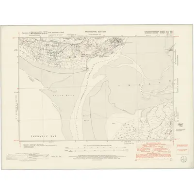 1949 Map of Caernarvonshire XLII.NE, 1953 Print