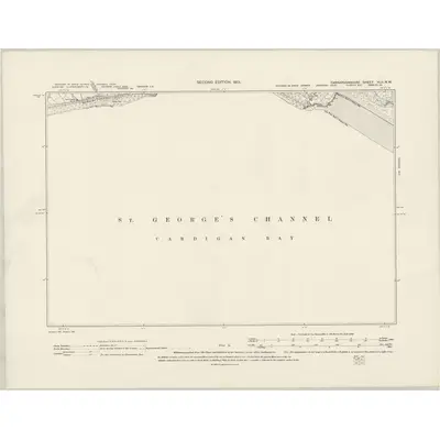 1899 Map of Caernarvonshire XLII.NW, 1901 Print