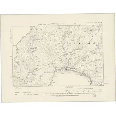 1899 Map of Caernarvonshire XLIII.SE, 1901 Print