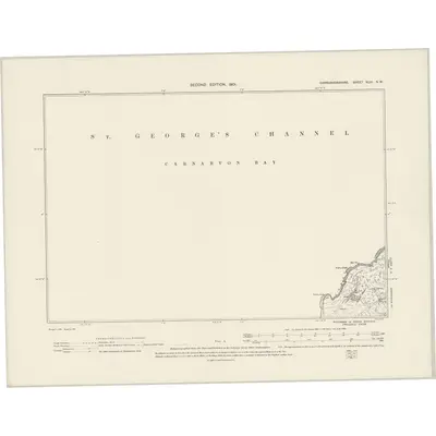1899 Map of Caernarvonshire XLIII.SW, 1901 Print