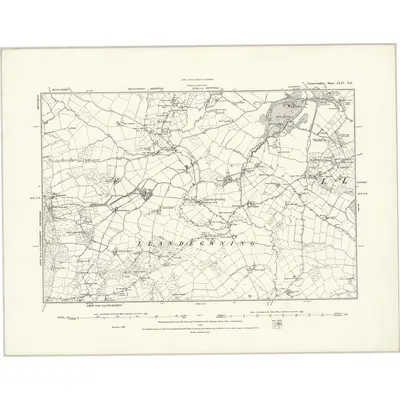 1888 Map of Caernarvonshire XLIV.NE