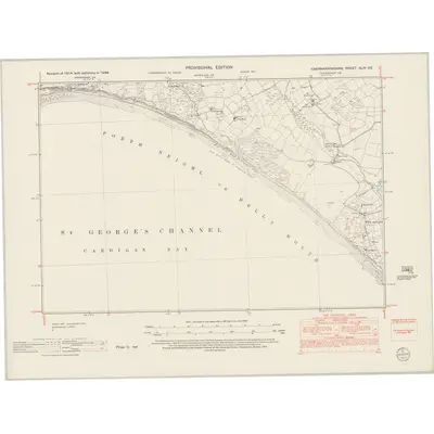 1949 Map of Caernarvonshire XLIV.SE, 1953 Print